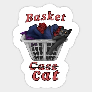 Basket Cat Sticker